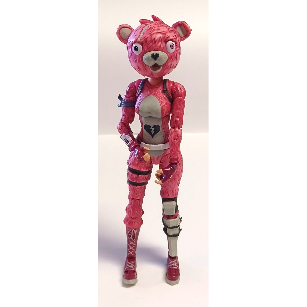 McFarlane Fortnite Cuddle Team Leader 7" Action Figure Loose Pink Bear Epic Game